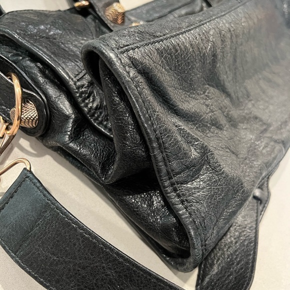 Balenciaga Classic Part Time Bag in Black with Rosegold Hardware - Picture 3 of 14